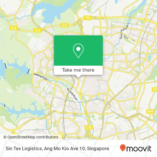 Sin Tex Logistics, Ang Mo Kio Ave 10 map