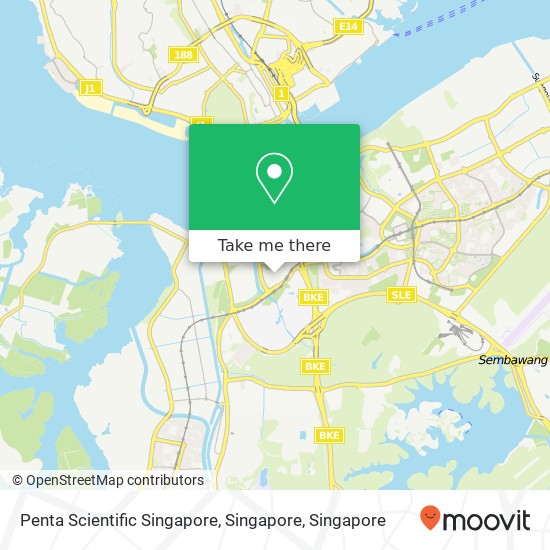 Penta Scientific Singapore, Singapore map