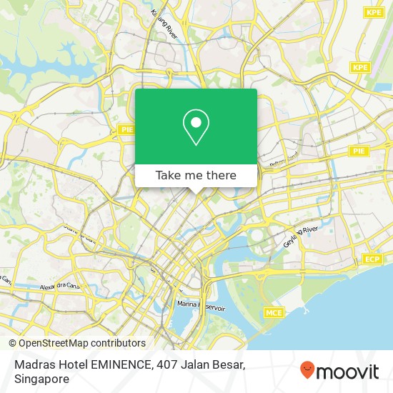 Madras Hotel EMINENCE, 407 Jalan Besar地图