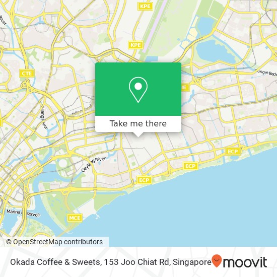 Okada Coffee & Sweets, 153 Joo Chiat Rd map