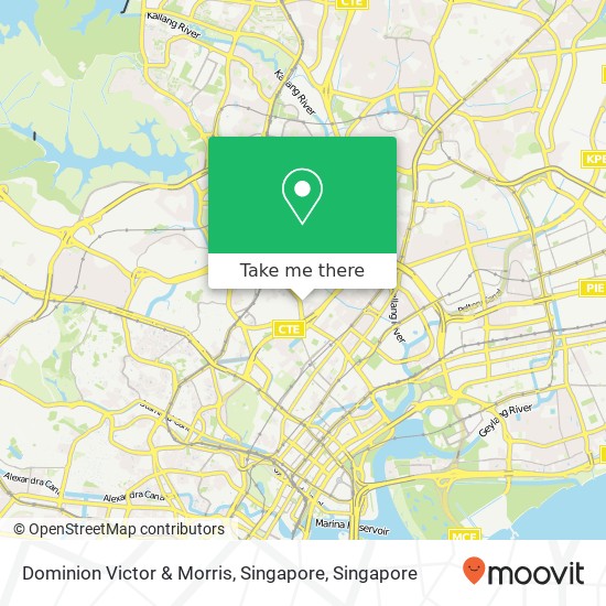 Dominion Victor & Morris, Singapore map