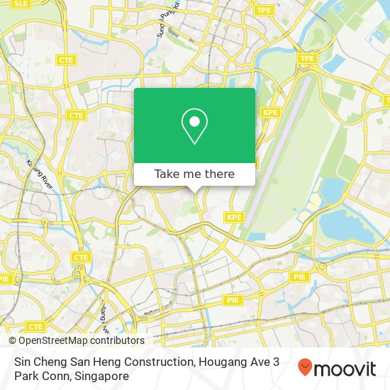 Sin Cheng San Heng Construction, Hougang Ave 3 Park Conn map