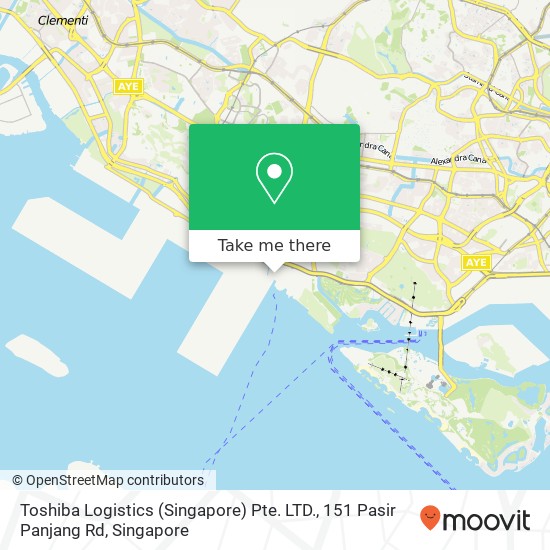 Toshiba Logistics (Singapore) Pte. LTD., 151 Pasir Panjang Rd地图