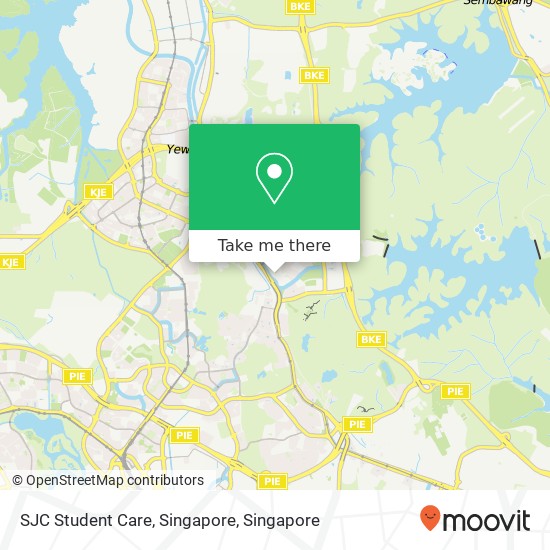 SJC Student Care, Singapore map
