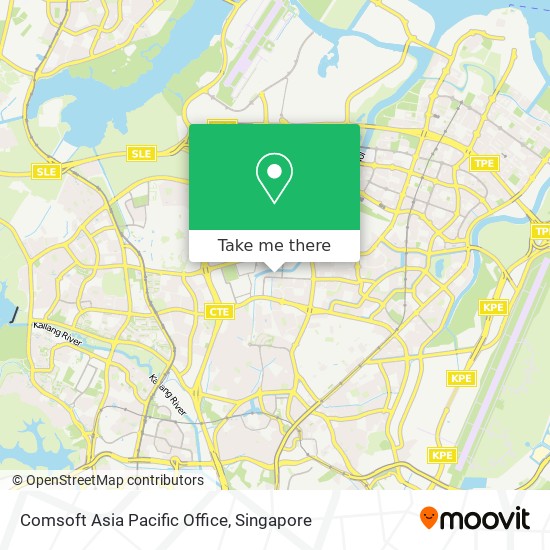 Comsoft Asia Pacific Office map