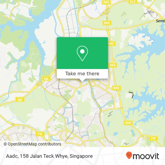 Aadc, 158 Jalan Teck Whye地图