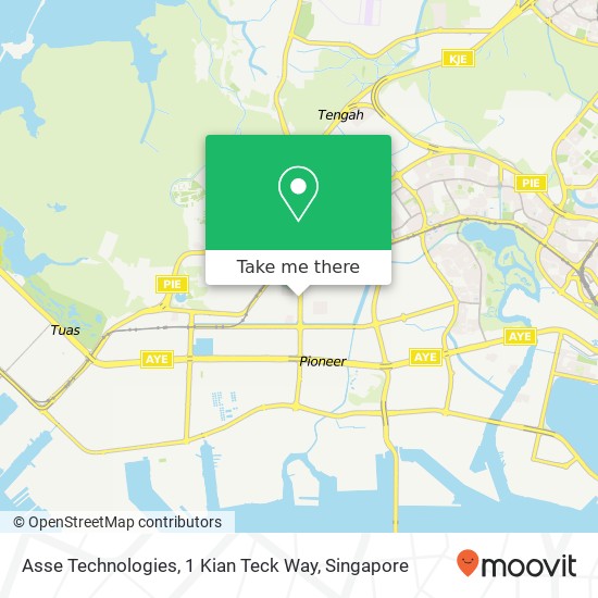 Asse Technologies, 1 Kian Teck Way地图