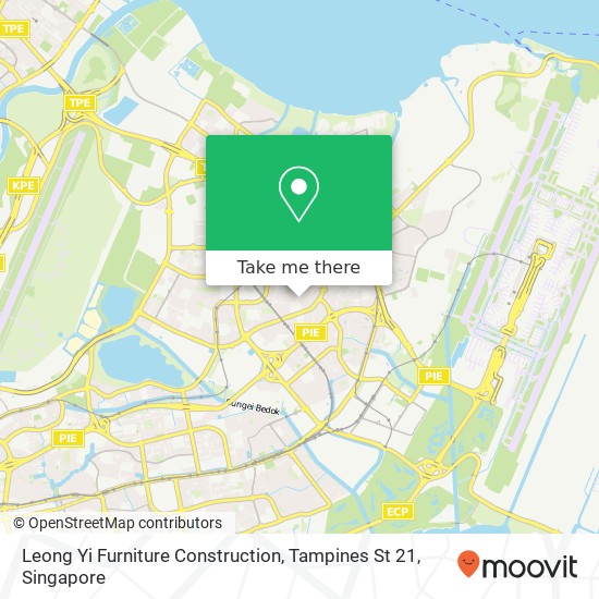 Leong Yi Furniture Construction, Tampines St 21 map