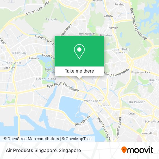 Air Products Singapore map