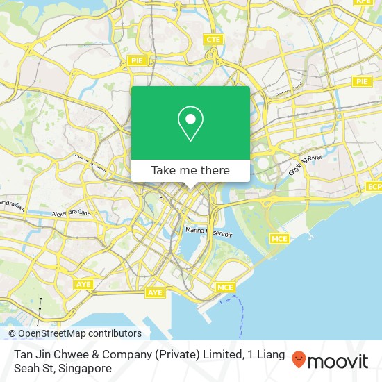 Tan Jin Chwee & Company (Private) Limited, 1 Liang Seah St地图