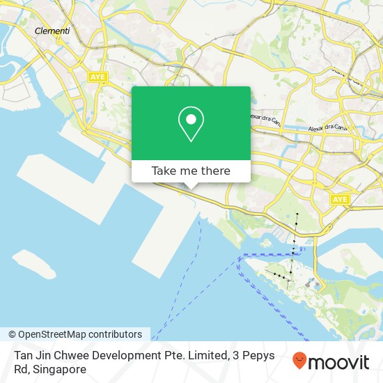 Tan Jin Chwee Development Pte. Limited, 3 Pepys Rd map