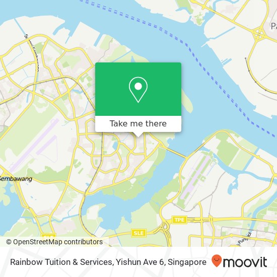 Rainbow Tuition & Services, Yishun Ave 6 map