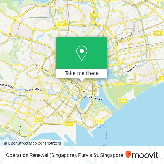 Operation Renewal (Singapore), Purvis St地图