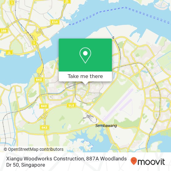 Xiangu Woodworks Construction, 887A Woodlands Dr 50 map