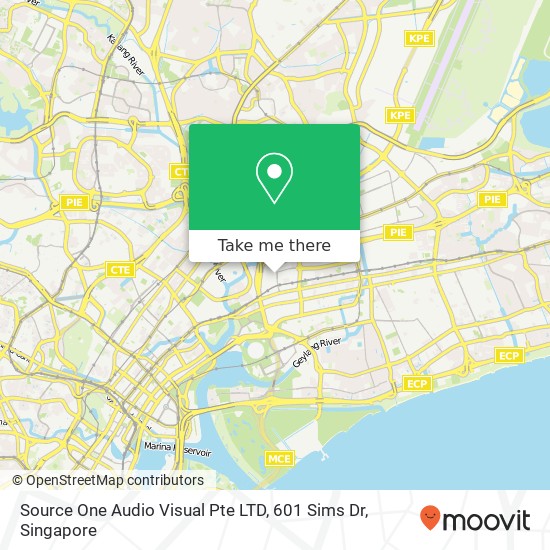 Source One Audio Visual Pte LTD, 601 Sims Dr地图