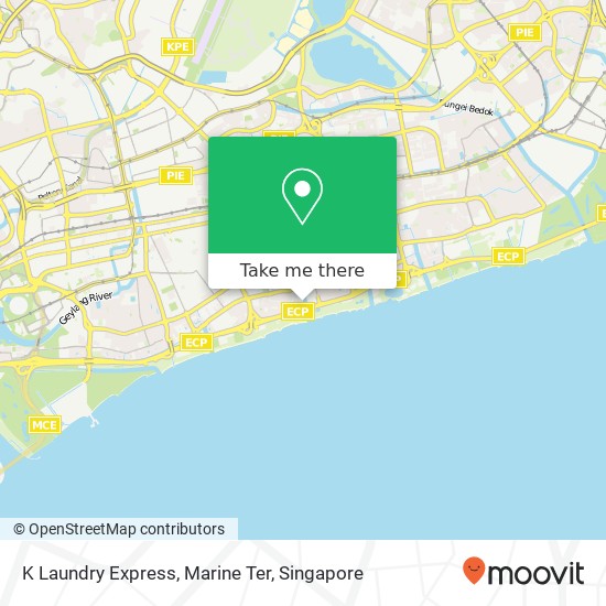 K Laundry Express, Marine Ter map