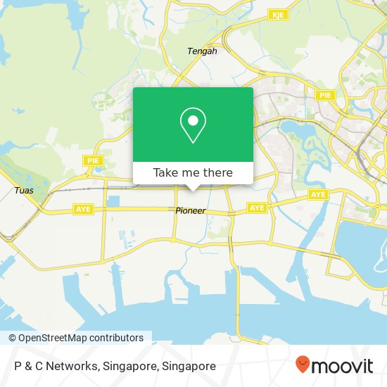 P & C Networks, Singapore map