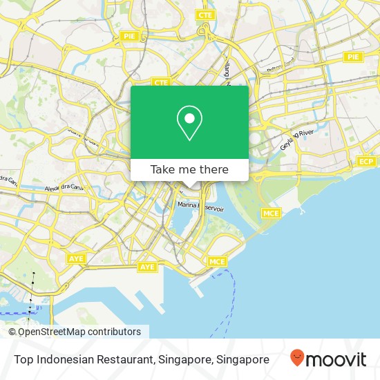 Top Indonesian Restaurant, Singapore地图