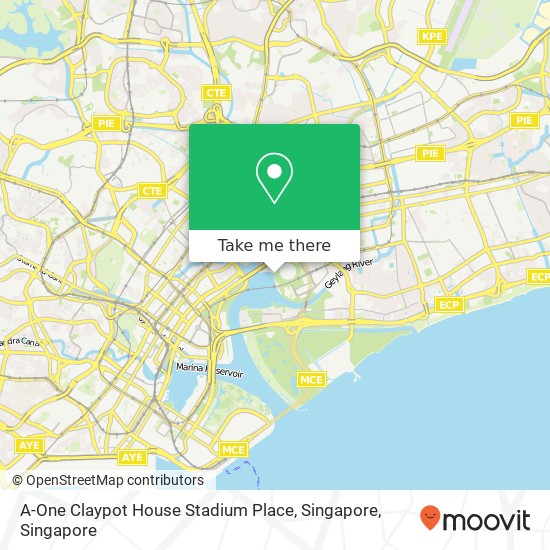 A-One Claypot House Stadium Place, Singapore地图