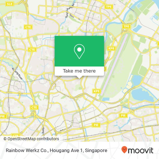 Rainbow Werkz Co., Hougang Ave 1 map