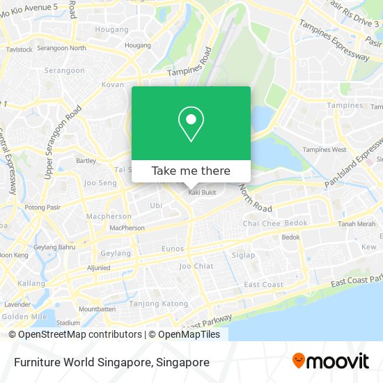 Furniture World Singapore map