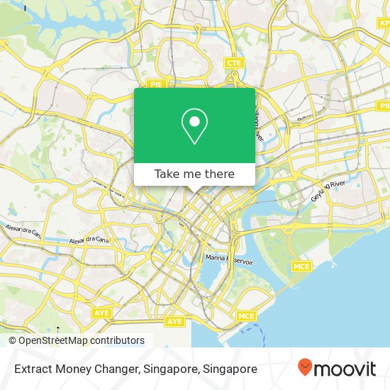 Extract Money Changer, Singapore map