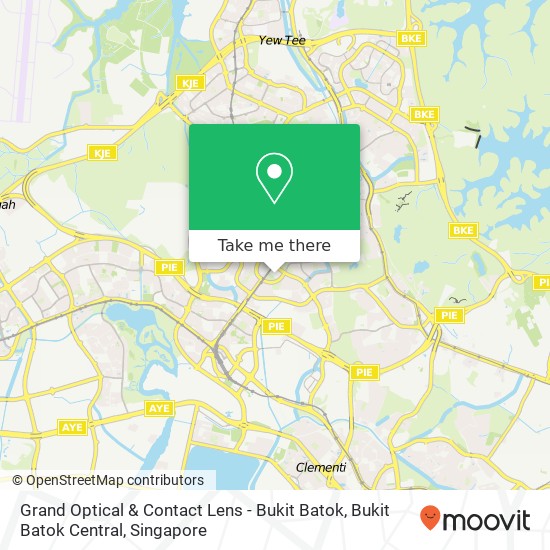 Grand Optical & Contact Lens - Bukit Batok, Bukit Batok Central地图