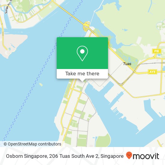 Osborn Singapore, 206 Tuas South Ave 2地图