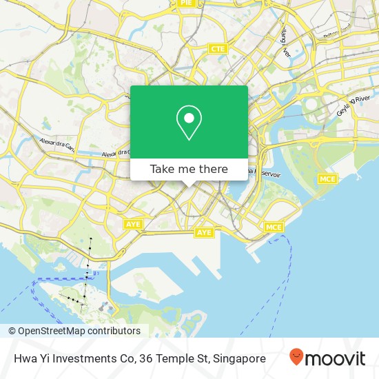 Hwa Yi Investments Co, 36 Temple St map