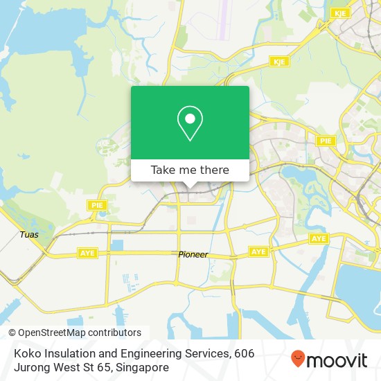 Koko Insulation and Engineering Services, 606 Jurong West St 65地图