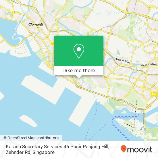 Karana Secretary Services 46 Pasir Panjang Hill, Zehnder Rd map