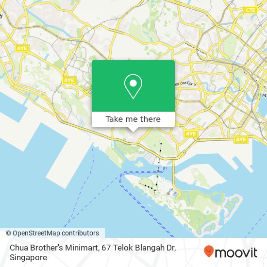 Chua Brother's Minimart, 67 Telok Blangah Dr map