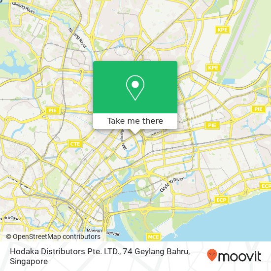 Hodaka Distributors Pte. LTD., 74 Geylang Bahru map