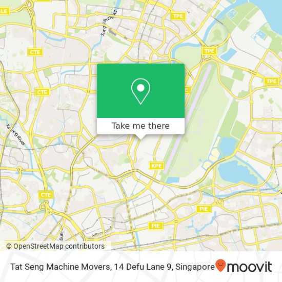 Tat Seng Machine Movers, 14 Defu Lane 9 map