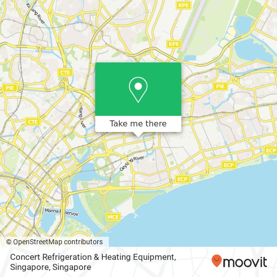 Concert Refrigeration & Heating Equipment, Singapore地图