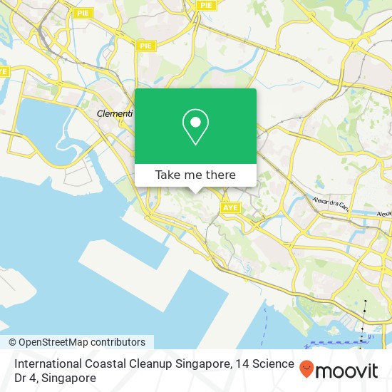 International Coastal Cleanup Singapore, 14 Science Dr 4 map
