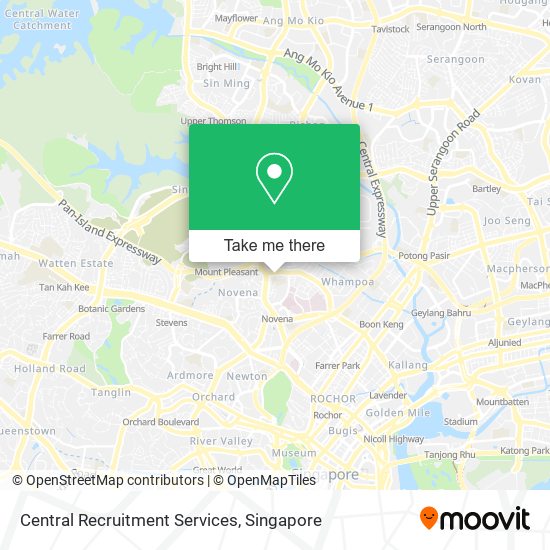Central Recruitment Services map