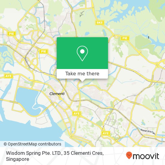 Wisdom Spring Pte. LTD., 35 Clementi Cres map