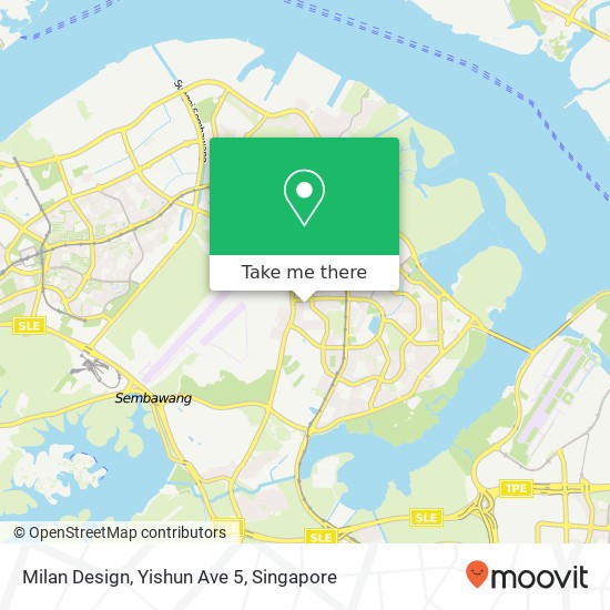 Milan Design, Yishun Ave 5 map