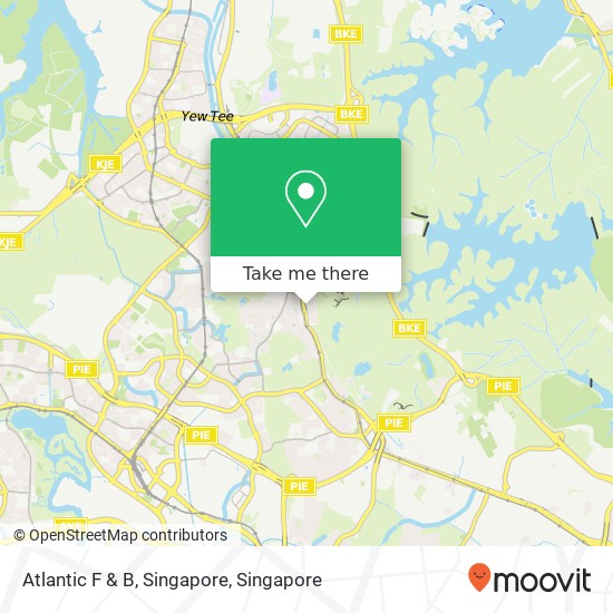 Atlantic F & B, Singapore map
