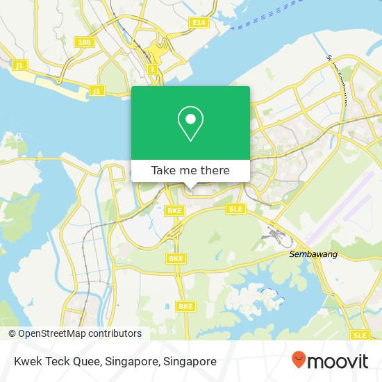 Kwek Teck Quee, Singapore map