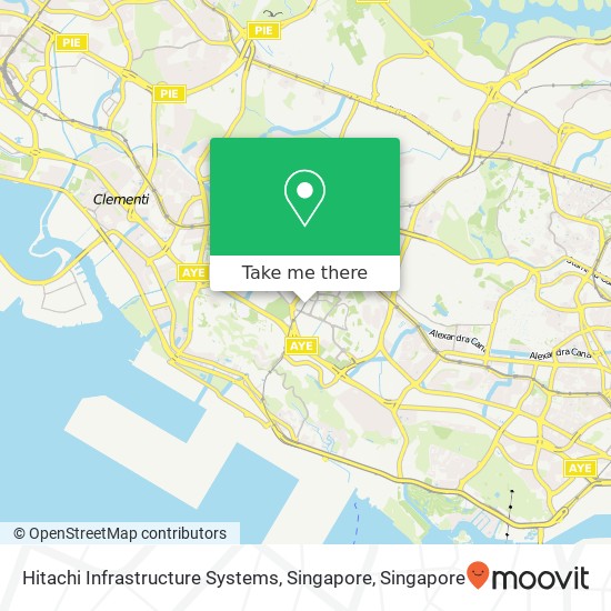 Hitachi Infrastructure Systems, Singapore map