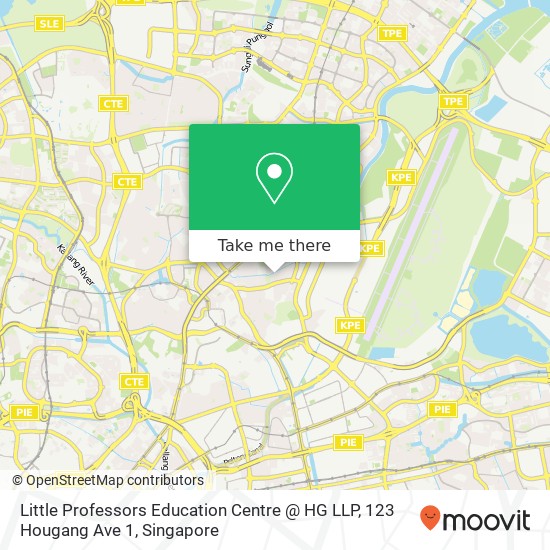 Little Professors Education Centre @ HG LLP, 123 Hougang Ave 1地图