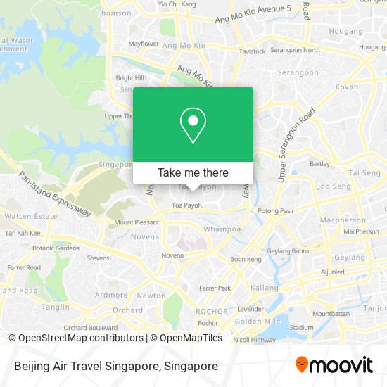 Beijing Air Travel Singapore地图