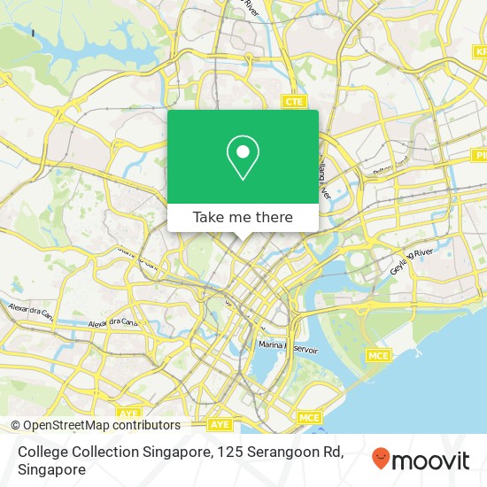 College Collection Singapore, 125 Serangoon Rd map