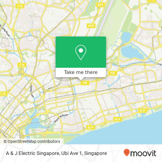 A & J Electric Singapore, Ubi Ave 1地图
