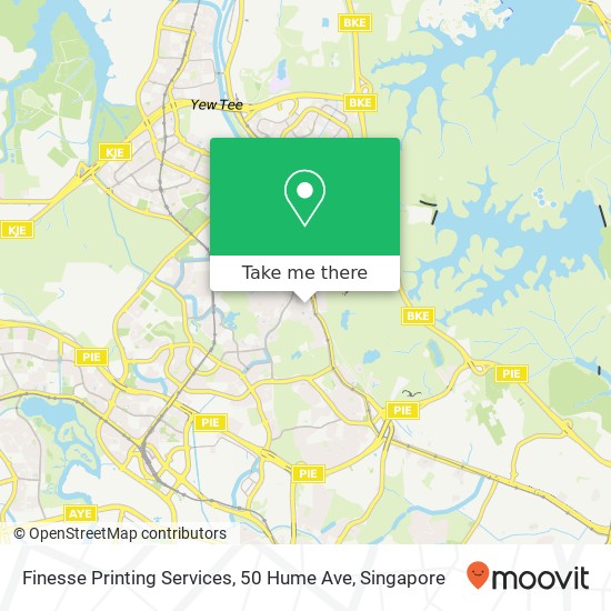 Finesse Printing Services, 50 Hume Ave地图