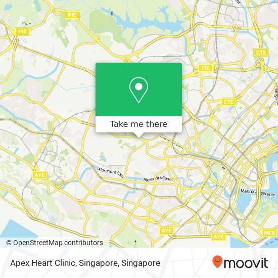 Apex Heart Clinic, Singapore map