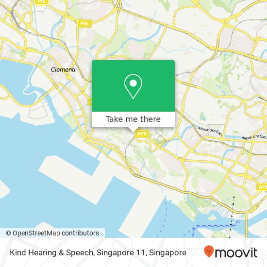 Kind Hearing & Speech, Singapore 11 map