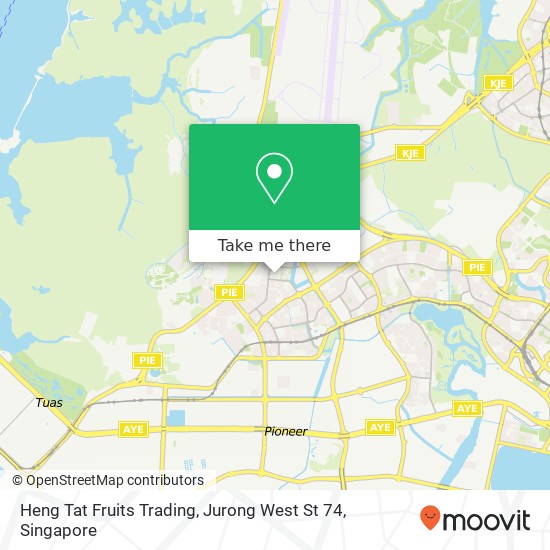 Heng Tat Fruits Trading, Jurong West St 74 map